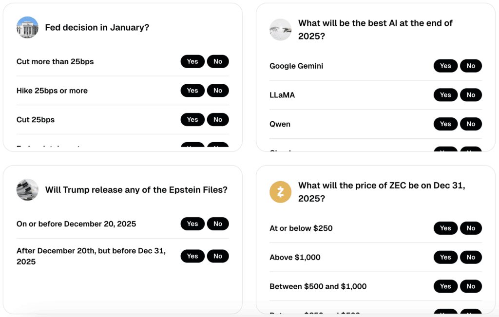 Gemini prediction markets