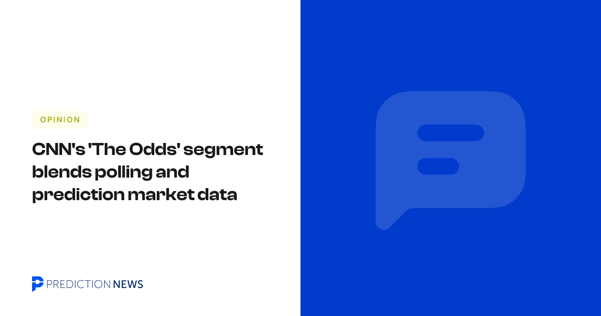 CNN's 'The Odds' segment blends polling and prediction market data ...