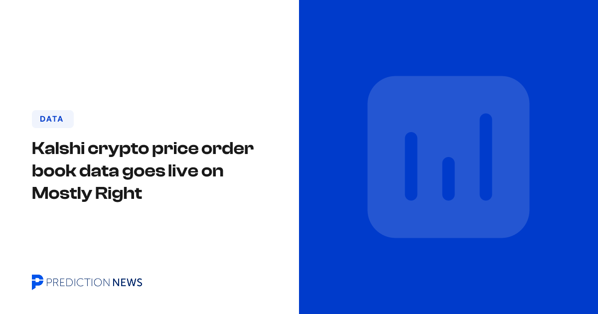 Kalshi crypto price order book data goes live on Mostly Right ...
