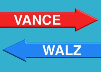 Vance vs. Walz debate graphic