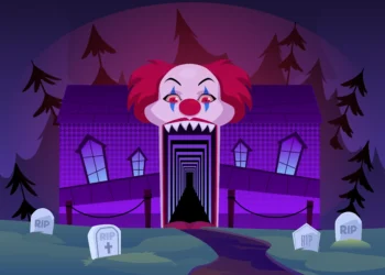 image of a clown house