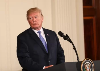 Trump on the podium