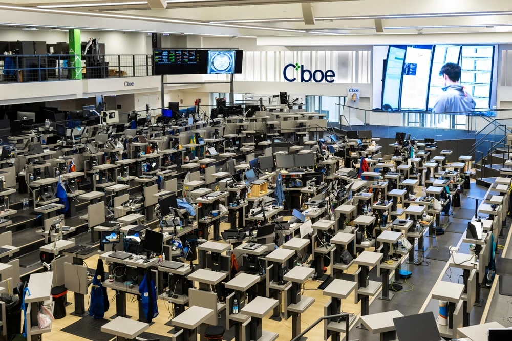 Cboe global markets trading floor